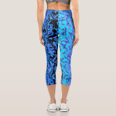 Funky Abstrakt Capri Leggings (Rückseite)