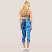 Funky Abstrakt Capri Leggings (Rückseite)