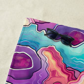 Funky Abstrakt Colorful Pattern Summer Strandtuch (Beispiel)