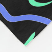 Funky Abstrakt Digital Art Fleecedecke (Ecke)