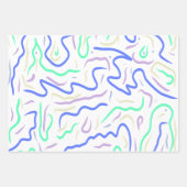 Funky Abstrakt Digital Art Geschenkpapier Set (Vorderseite 2)