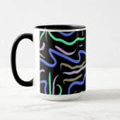 Funky Abstrakt Digital Art Tasse (Links)