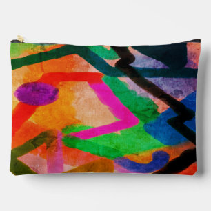 Funky Abstrakt Digital Art Zubehörtasche