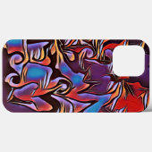 Funky Abstrakt. Farbige Inspirivity Modern. Case-Mate iPhone Hülle (Rückseite (Horizontal))