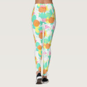 Funky Abstrakt Geometric Angesagt 50er Pattern Leggings (Rückseite)