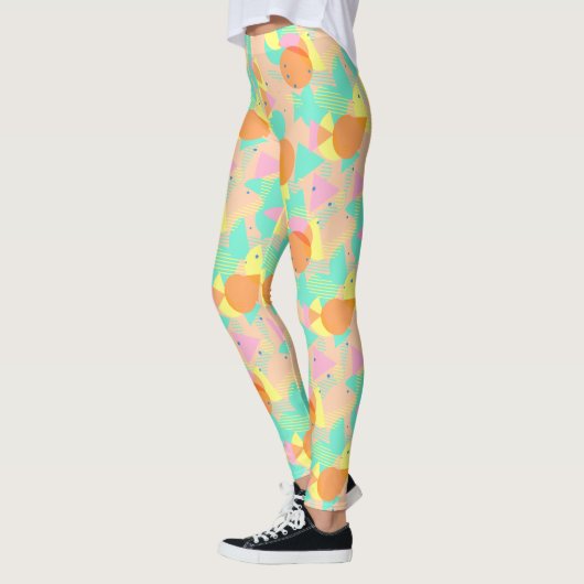 Funky Abstrakt Geometry Angesagtes 50er-Muster Leggings (Links)