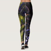 Funky Abstrakt Glass Art Colour Splash Modernes Gl Leggings (Rückseite)