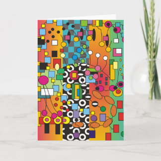 Funky Abstrakt Greeting Card Karte
