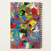 Funky Abstrakt Joyful Colorful Notizblock (Rückseite)