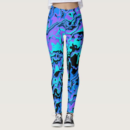 Funky Abstrakt Leggings (Vorderseite)