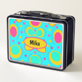 Funky Abstrakt Metall Brotdose (Rückseite)