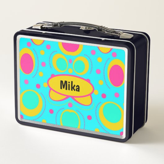 Funky Abstrakt Metall Brotdose (Rückseite)