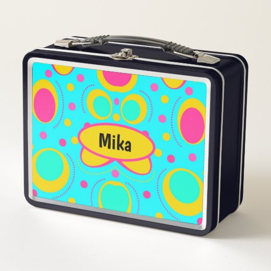 Funky Abstrakt Metall Brotdose (Vorderseite)