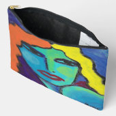 Funky Abstrakt Painting Zubehörtasche (Offen)