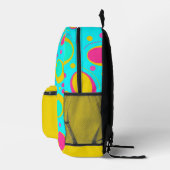 Funky Abstrakt Pattern Bedruckter Rucksack (Rechts)