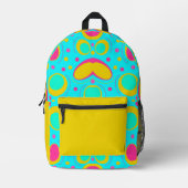 Funky Abstrakt Pattern Bedruckter Rucksack (Vorderseite)