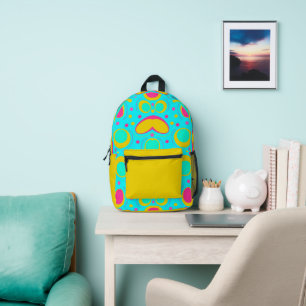 Funky Abstrakt Pattern Bedruckter Rucksack