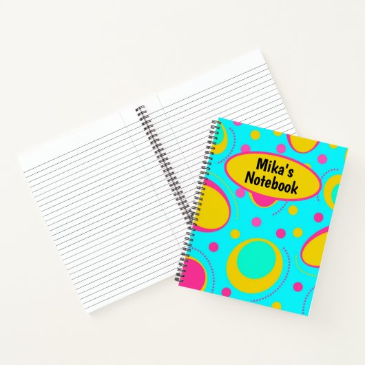 Funky Abstrakt Pattern Notebook Notizblock (Innenseite)