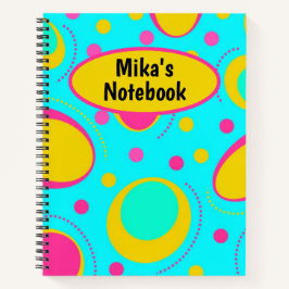 Funky Abstrakt Pattern Notebook Notizblock