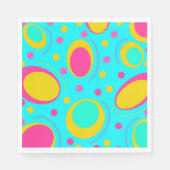 Funky Abstrakt Pattern Serviette (Vorderseite)