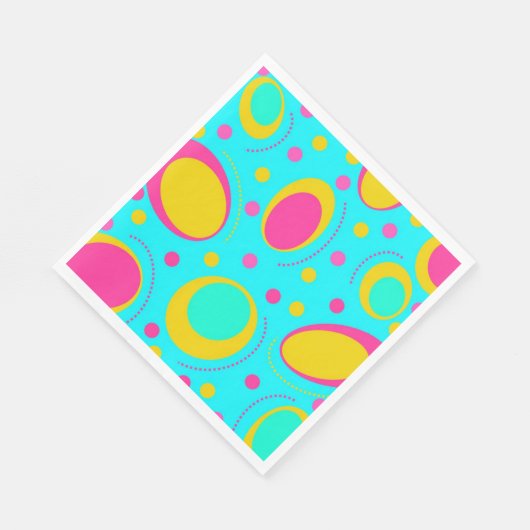 Funky Abstrakt Pattern Serviette (Ecke)