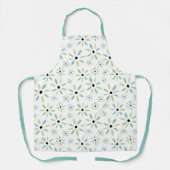Funky Abstrakt Scandinavian Retro Blume Schürze (Vorderseite)