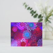 Funky Abstrakt Sparkle Shine Blume Petals Postkarte (Stehend Vorderseite)