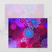 Funky Abstrakt Sparkle Shine Blume Petals Postkarte (Vorne/Hinten)