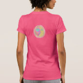 Funky Abstrakt Sun Face Wearable Art T-Shirt (Rückseite)