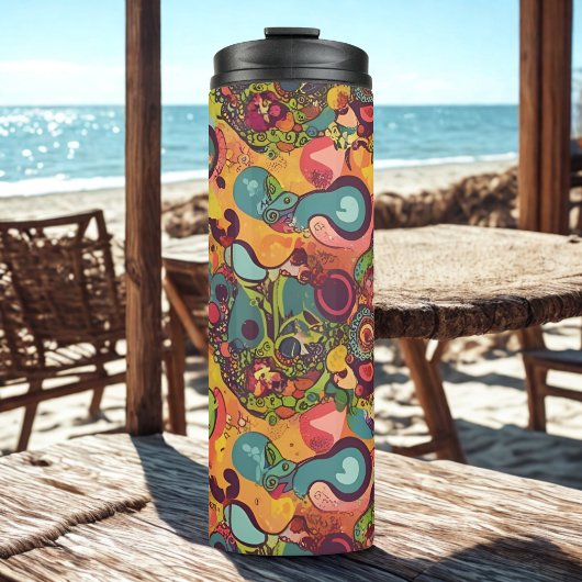 Funky Abstrakt Thermosbecher