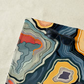 Funky Abstrakte Agate Geode Pattern Strandtuch (Beispiel)