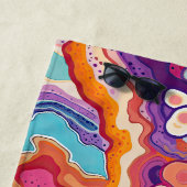 Funky Abstrakte Agate Geode Pattern Strandtuch (Beispiel)