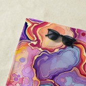 Funky Abstrakte Agate Geode Pattern Strandtuch (Beispiel)