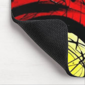 Funky abstrakte Kreis-Kunst Mousepad (Ecke)