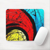 Funky abstrakte Kreis-Kunst Mousepad (Mit Mouse)