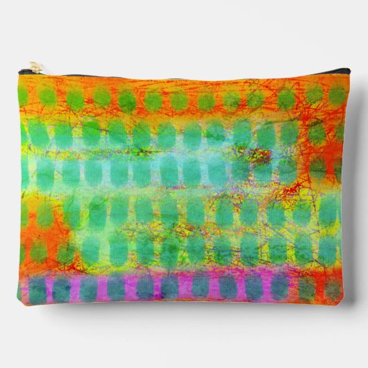 Funky abstrakte Kunst Zubehörtasche (Vorderseite)