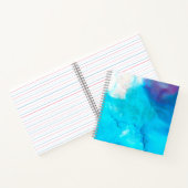 Funky abstrakte pastelfarbene Alkoholtupfer Notizblock (Innenseite)