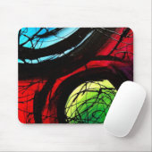 Funky abstrakte Punkt-Kunst Mousepad (Mit Mouse)