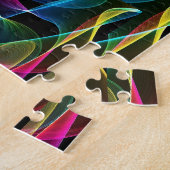 Funky abstrakte Regenbogenfarbe Puzzle (Seite)
