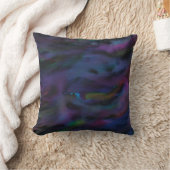 Funky abstrakte Smokey-Purpurfarben Kissen (Decke)