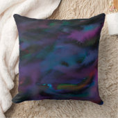 Funky abstrakte Smokey-Purpurfarben Kissen (Decke)