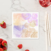 Funky abstrakte Sommer-lila-gelbe Farben Serviette (Beispiel)