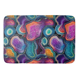 Funky Abstraktes, farbenfrohes Patternbad Badematte