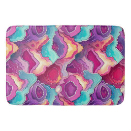 Funky Abstraktes, farbenfrohes Patternbad Badematte