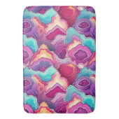 Funky Abstraktes, farbenfrohes Patternbad Badematte (Vorderseite Vertikal)