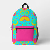 Funky Abstraktes Muster mit Namen Bedruckter Rucksack (Vorderseite)