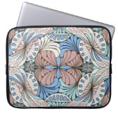 Funky abstraktes Swirl-Muster Laptopschutzhülle (Vorderseite)