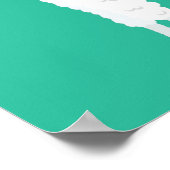 Funky Alpaca drama llama Poster (Ecke)