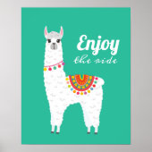 Funky Alpaca drama llama Poster (Vorne)