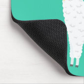 Funky Alpaca Lama Drama süße Tier Mousepad (Ecke)